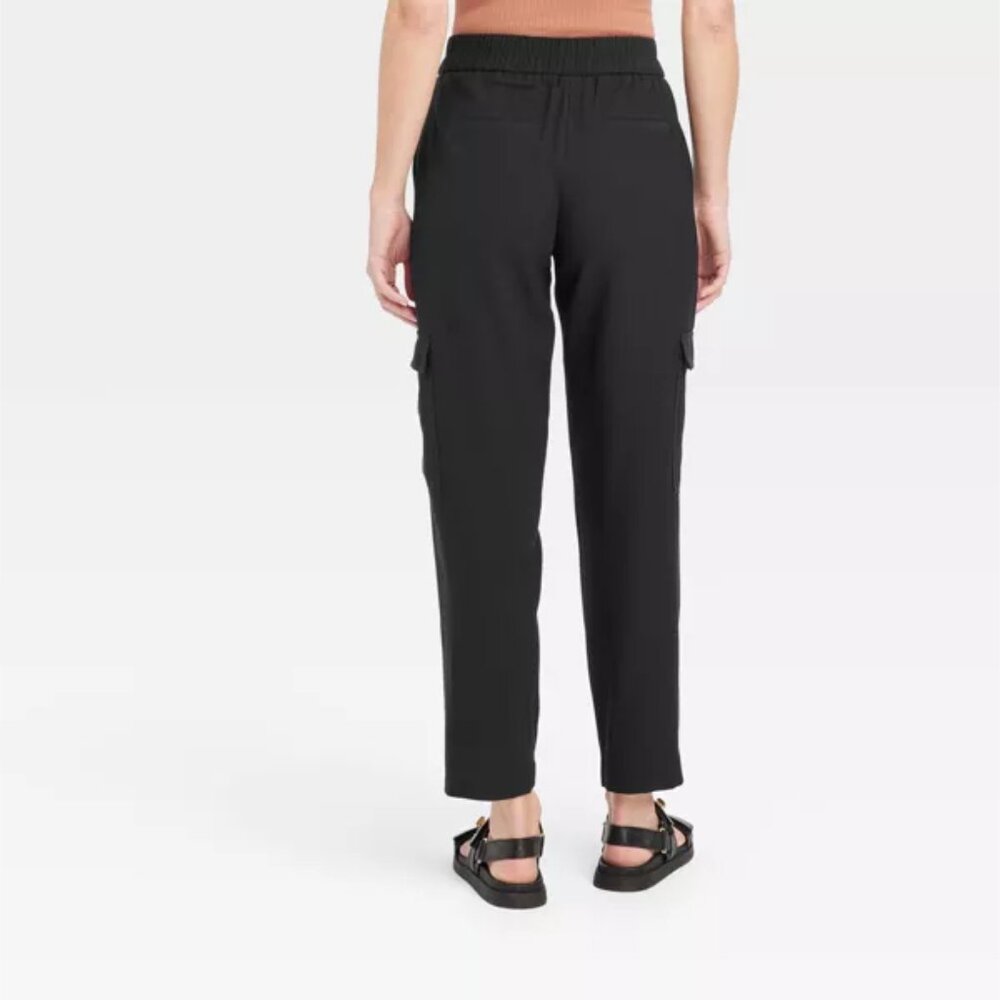 NWT Women's High-Rise Ankle Cargo Pants - A New Day™ - Picture 2 of 2
